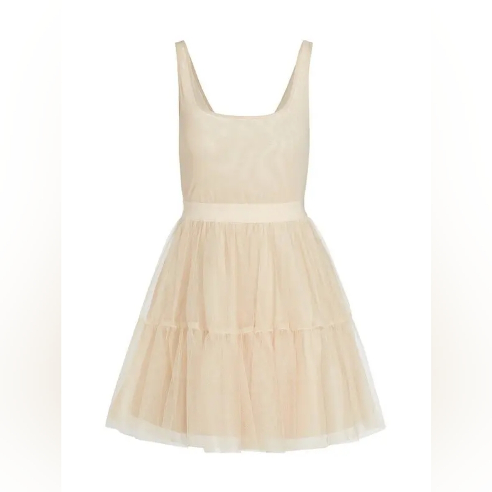 Alice + Olivia Chara Tiered Tulle Minidress Size 6